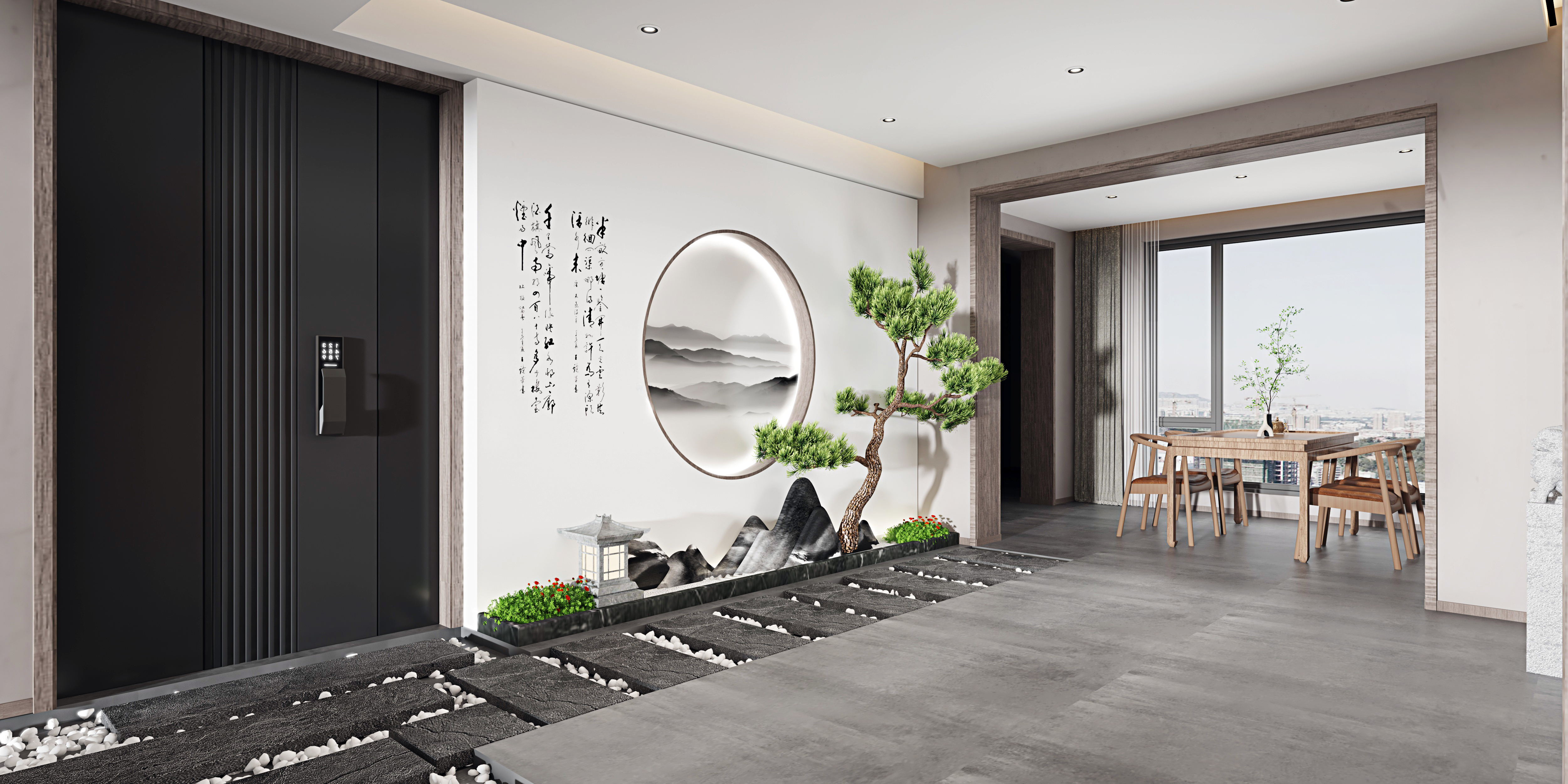 新中式入户玄关观景.jpg